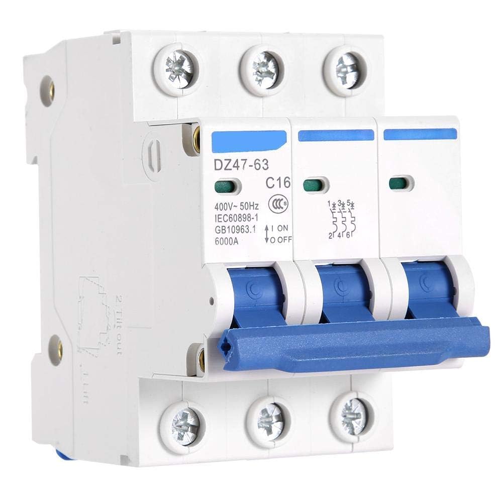 Interruttore automatico corrente residua AC 400V 6A-63A 1P N Protezione da perdite Protezione da sovraccarico Interruttore aria for linee di distribuzione dell'illuminazione residenziale fotovoltaico