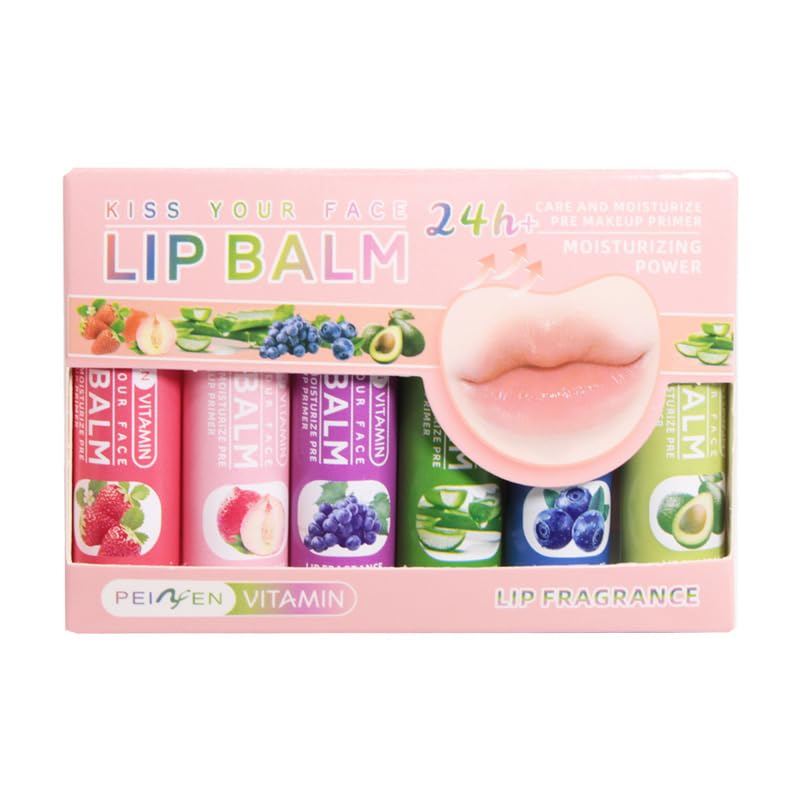 Amazon.co.jp: YAYAMIYA リップクリーム 6個 唇 保湿 フルーツ味リップ