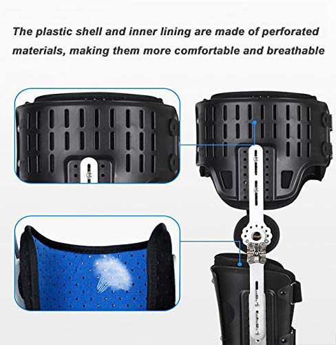 Hinged Hip Abduction Orthosis, Ankle and Foot Orthosis Can Be Adjusted to The Thigh, Used for Hip Fracture, Thigh Fracture, al Fracture (Right 90cm or More) (Right 90cm or More)