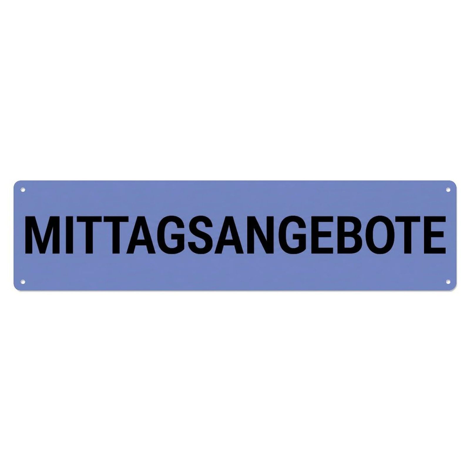 Metal Tin Sign Mittagsangebote Daily Menu Specials