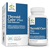 Terry Naturally Thyroid Care Plus - 120 Capsules - with Iodine + L-Tyrosine + Selenium - Promotes Energy & Metabolism - Non-GMO, Gluten Free, Kosher - 60 Servings