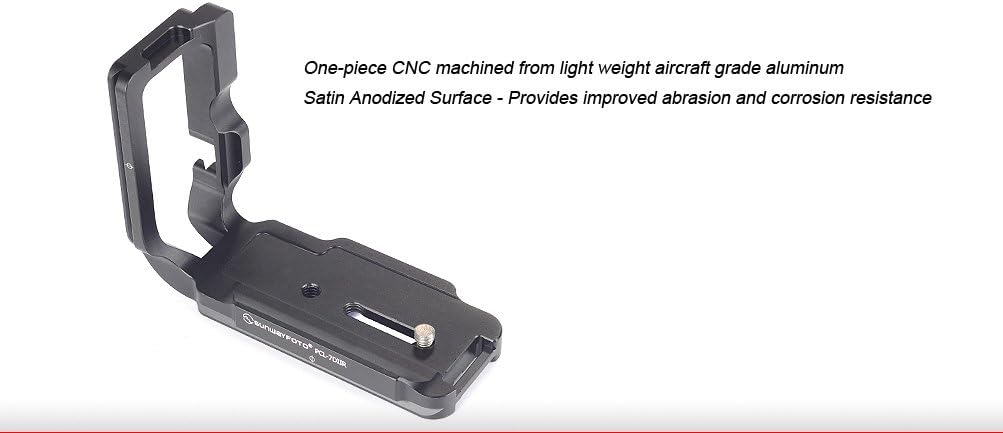 SUNWAYFOTO PCL-7DIIR L Plate for Canon 7D Mark II Camera Arca & RRS Compatible Sunway