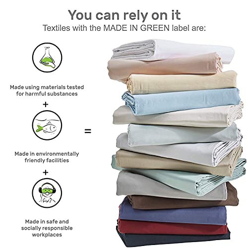Image of BEVI Bedsheet for Double Bed 300 TC Flat Bedsheet with 2 Pillow Covers Size-(90 inchx95 inch) Onion Peach