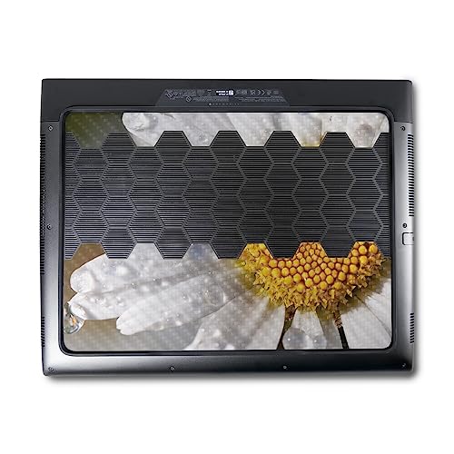 Image of MightySkins Carbon Fiber Skin Compatible with Alienware M18 R1 (2023) Full Wrap Kit - Daisy | Protective, Durable Textured Carbon Fiber Finish | Easy to Apply & Change Styles | Made in The USA
