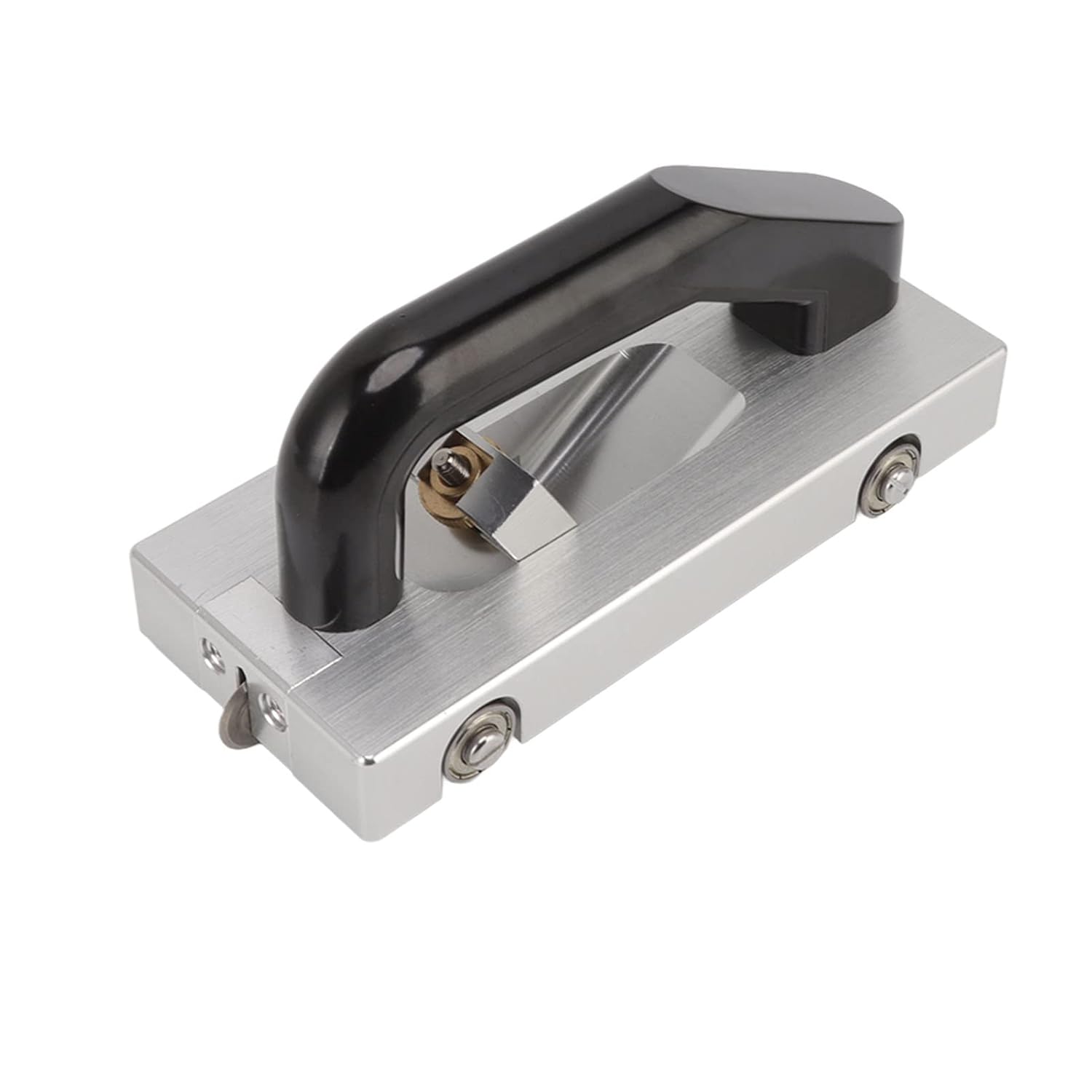 Aluminium Alloy Manual Floor Groover with Guide Pulley U Shaped Silver PVC Sports Floor Tool, for PVC Plastic Floor Grooving, Slotting not Suitable for Conductive Floor