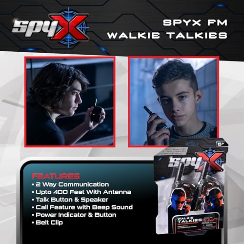 SpyX, FM Walkie Talkies for Kids, For Fun Day & Night Secret Spy Missions, Portable, Lightweight - Image 3