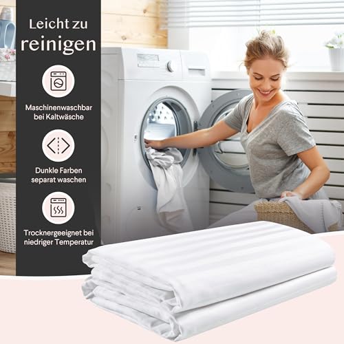 FAUNNA Kissenbezüge 60 x 60 cm, 4er Set, 100% Baumwolle mit Reißverschluss – Ansicht 5