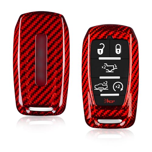 T-carbon Key Fob Cover fits for Ram Key Fob Cover,Real