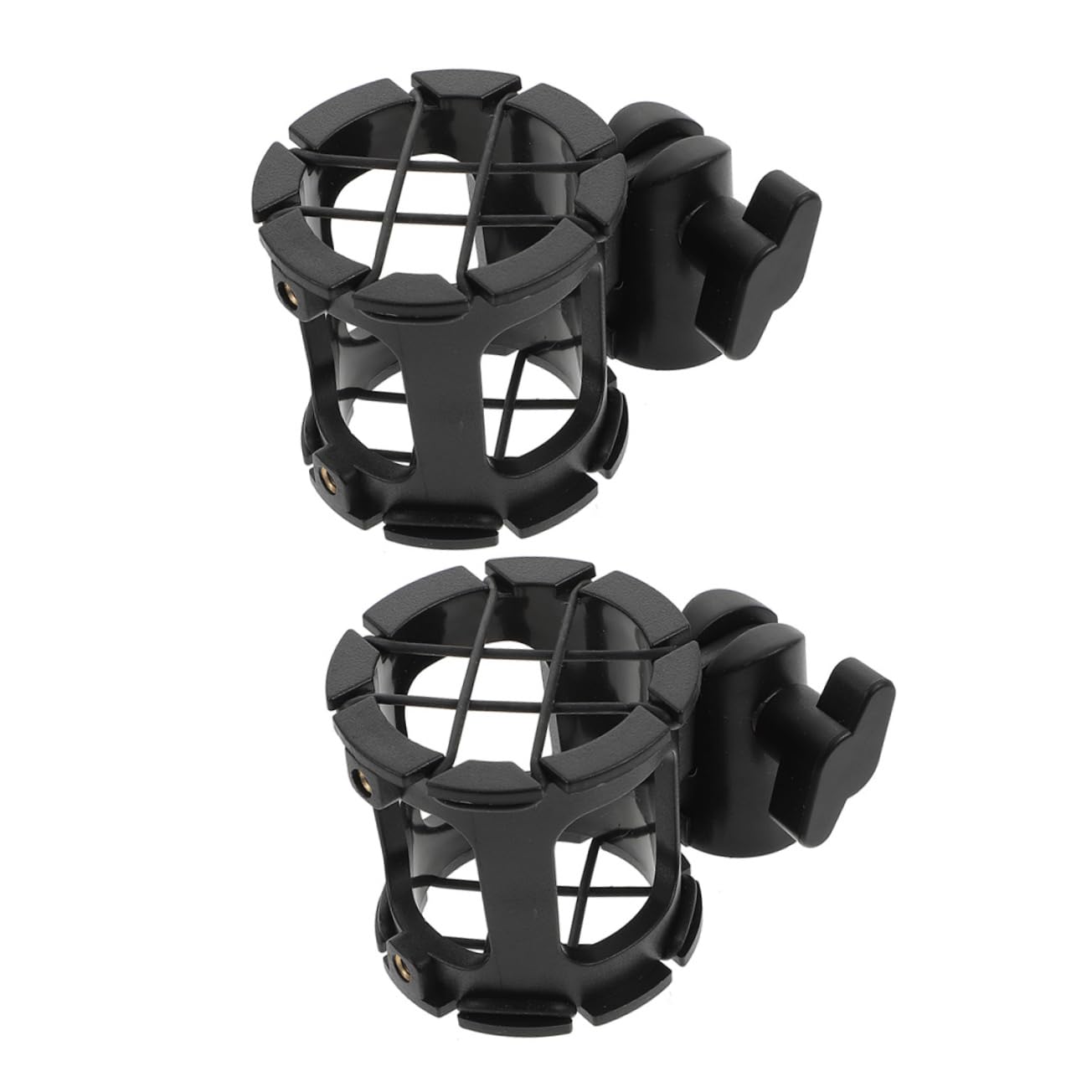 Sosoport 2Pcs Microphone Shockmounts Durable Vibration Mic Support Supply for Recording Stages and Offices Reliable Design