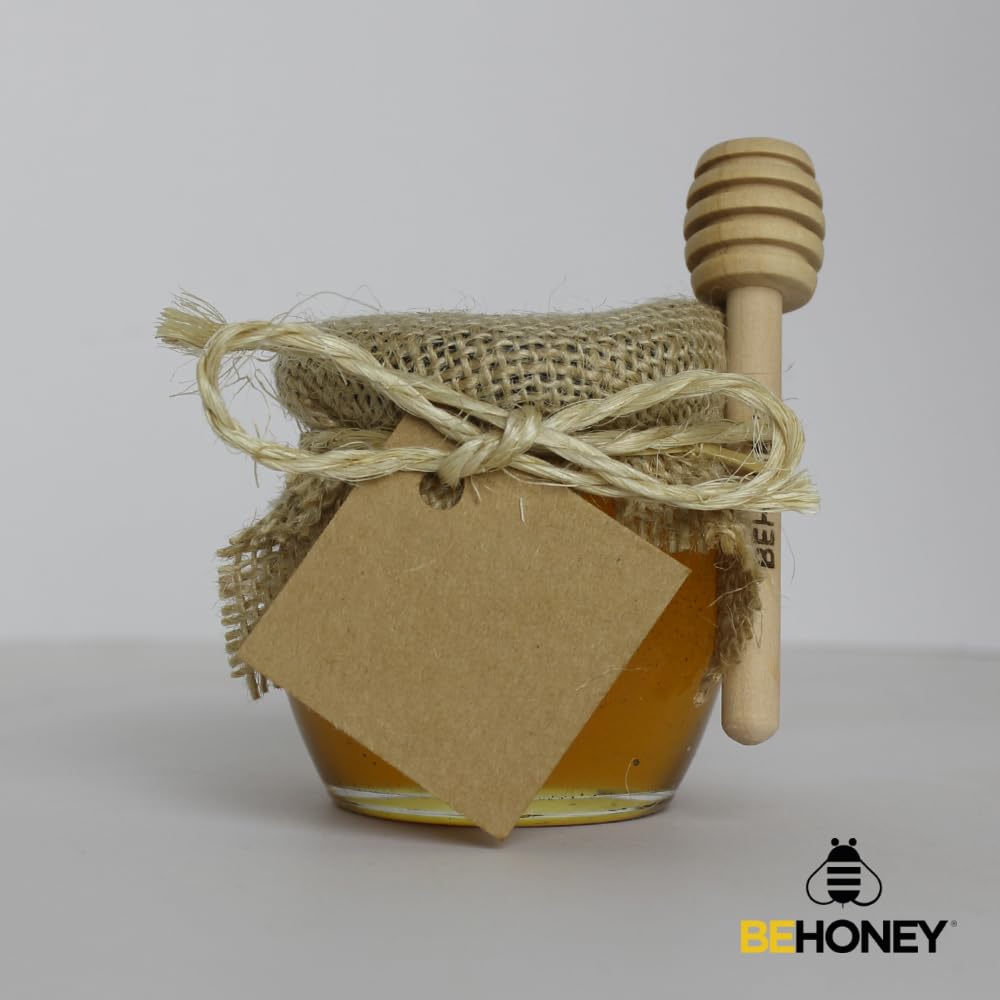 Pack tarros de miel de 125g BEHONEY modelo BOL para evento, boda, bautizo, comunión, celebración (15) - 5