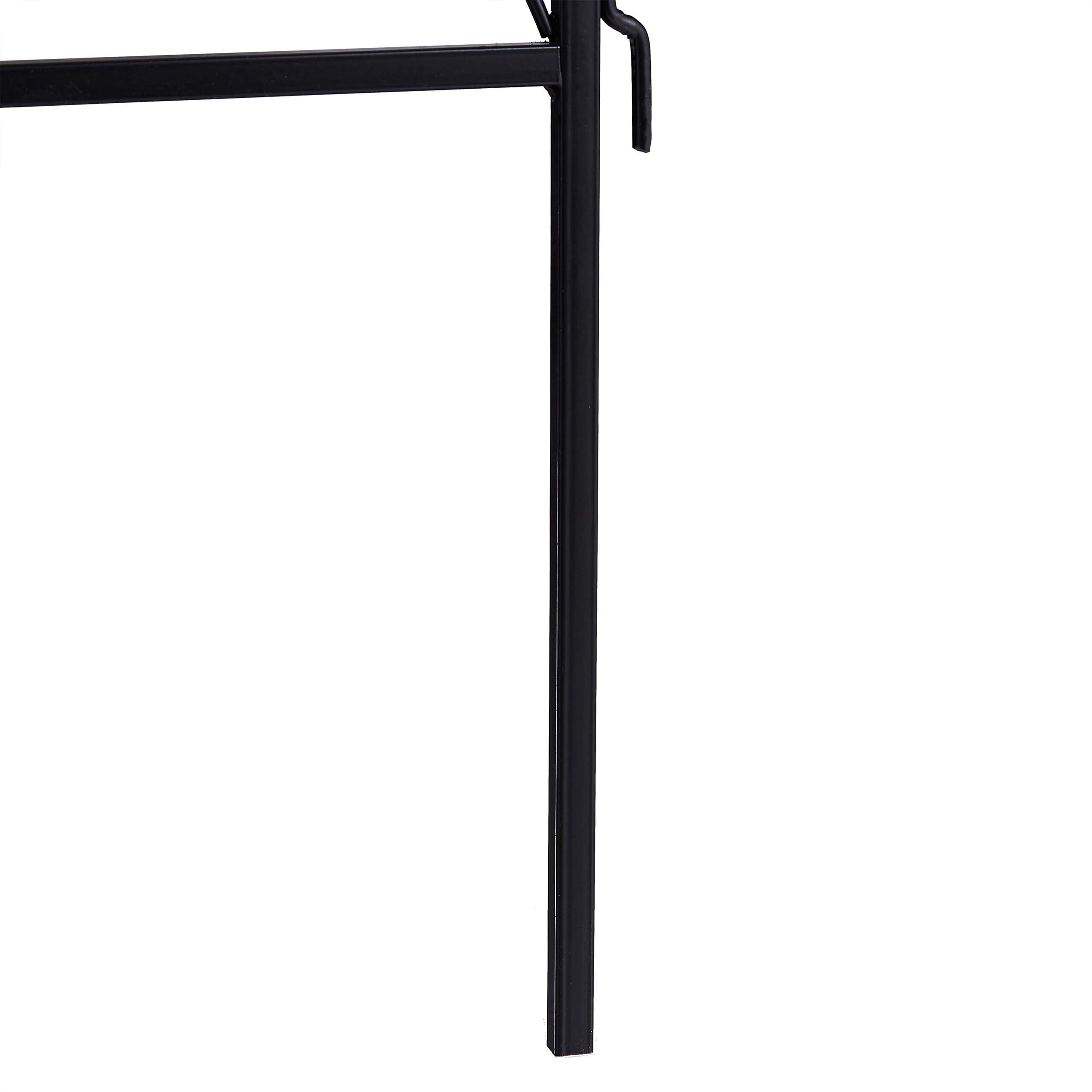 Relaxdays Rankgitter Metall 2er Set, 3er Set, zum Stecken, schwarz
