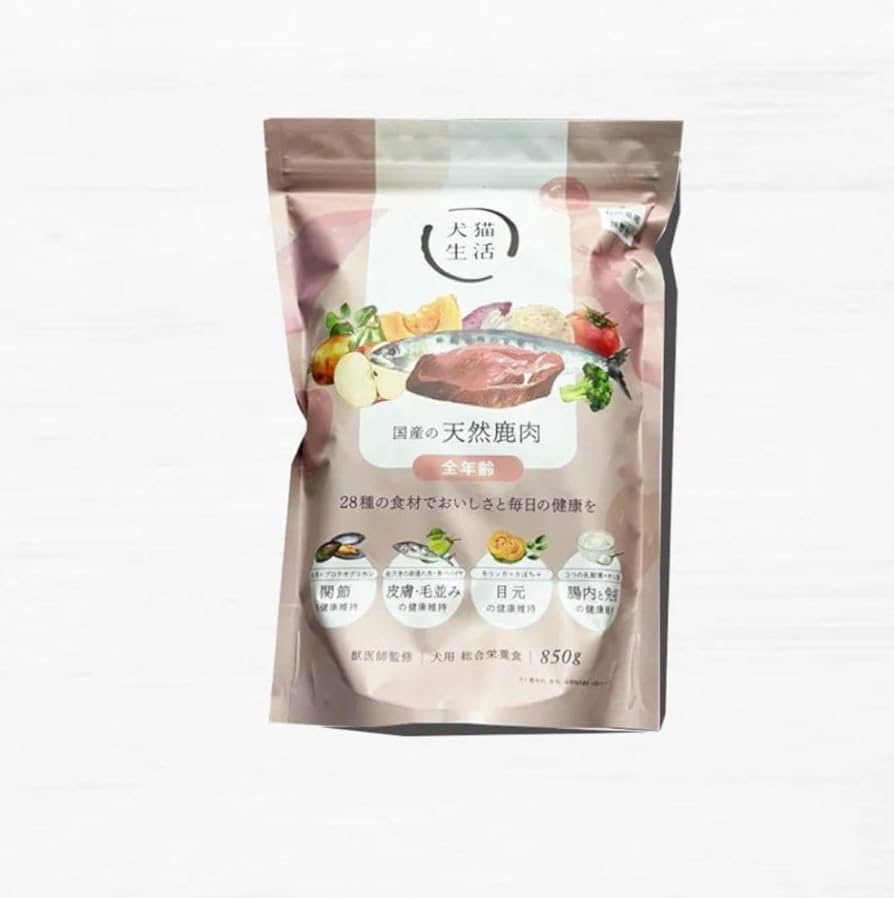 犬猫生活　国産の天然鹿肉　全年齢　850g×3袋　犬用 Amazon.co.jp: 犬猫生活 ドッグフード 国産の天然鹿肉 850g