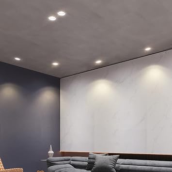 Jadssox LED Directional Spotlight 2 Pcs Recessed Spot Lighting Fixture, 6000K Cool White Ceiling Spots Light, Gallery Picture Lights & Mini Accent Spotlights for Bookshelf Art