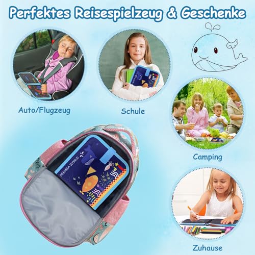 Funkprofi Malbuch für Kinder mit 12 Stiften, Graffiti-Zeichenbrett – Ansicht 4