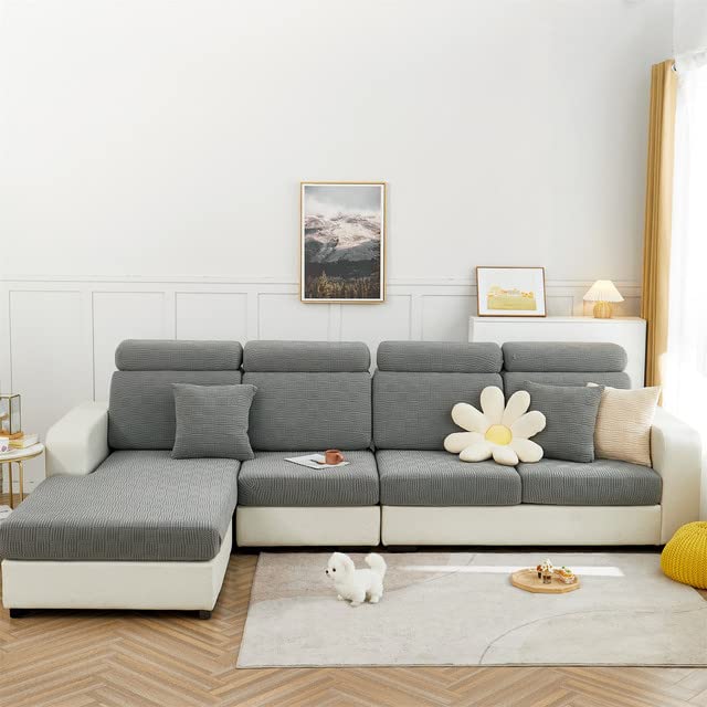Housse de coussin extensible pour éliminer les plis sur canapé L - 8