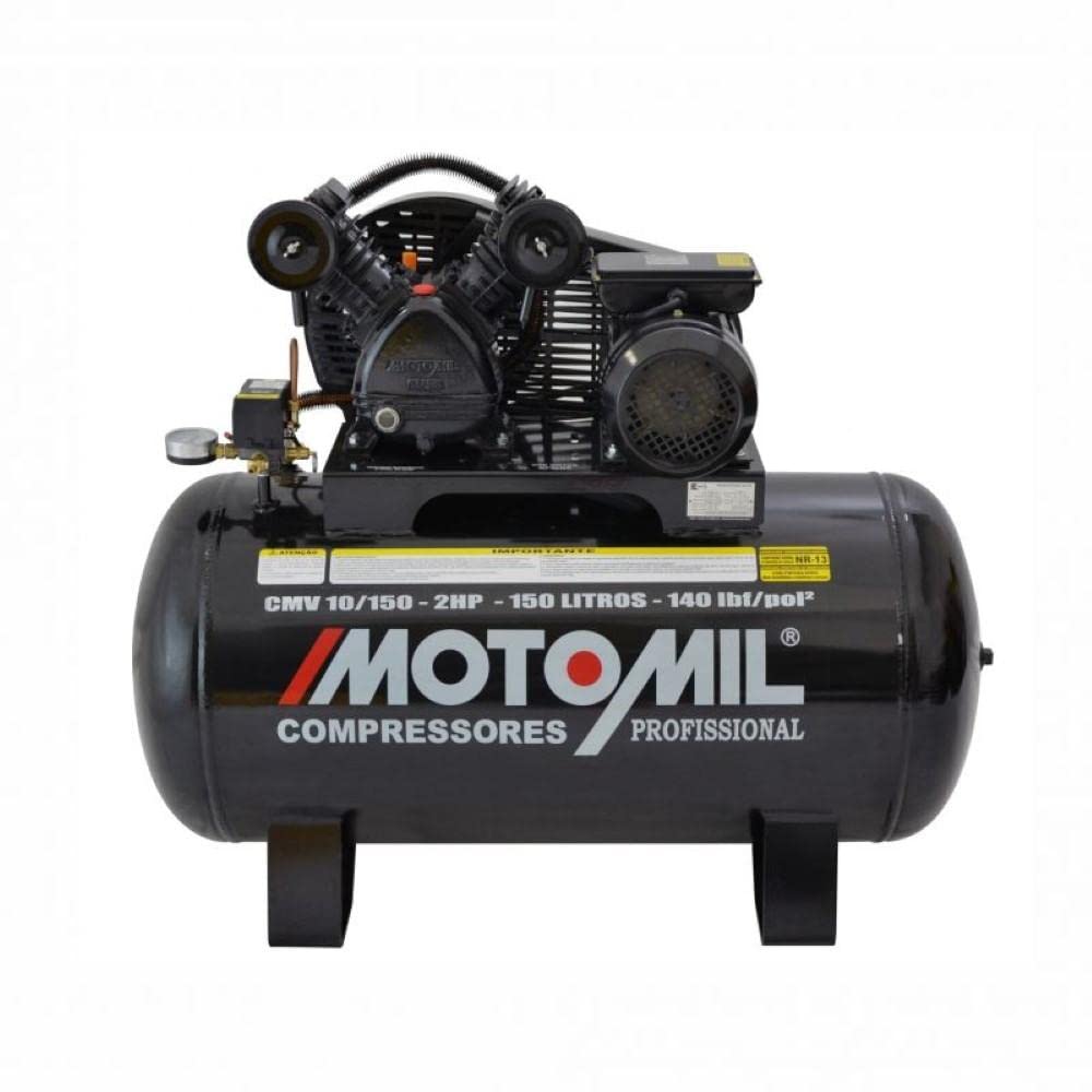 Compressor de Ar 150 Litros CMV-10/150 110/220V Monofásico - Motomil