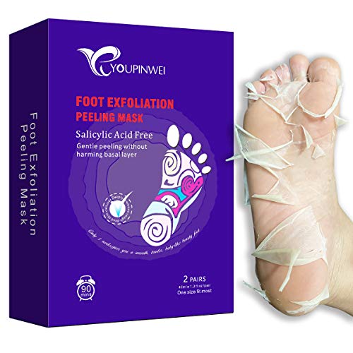 Foot Peel Mask, Foot Mask for Dry Cracked Feet Peel, Peeling Away Calluses and Dead Skin Remover, Exfoliating Your Feet Baby Soft(2 Pairs/Box) by YOUPINWEI