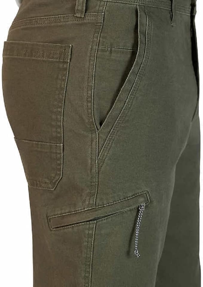 Weatherproof Vintage Men's Relaxed Fit Trevorland Flex Utility Stretch Canvas Pant 38x29 Green3