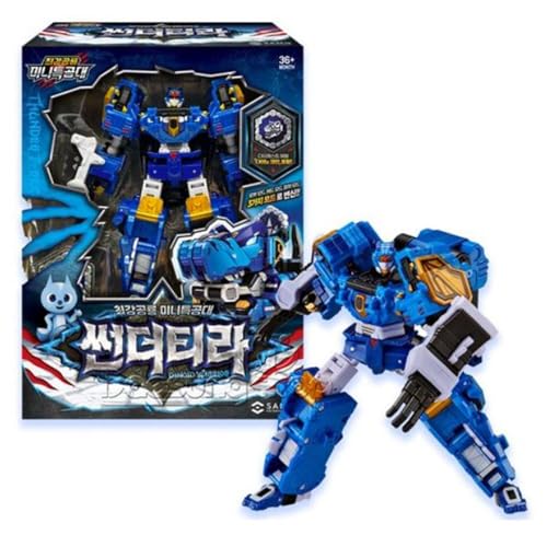 SSmall Miniforce Dinoid Warrior Thunder TYRA Blue Tyranno Dino Transforming Robot