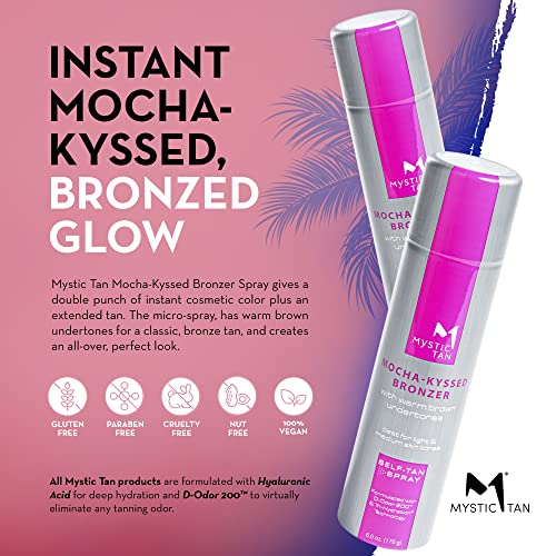 Mystic Tan Mocha-Kyssed Sunless Self Tanner Spray, 6 oz
