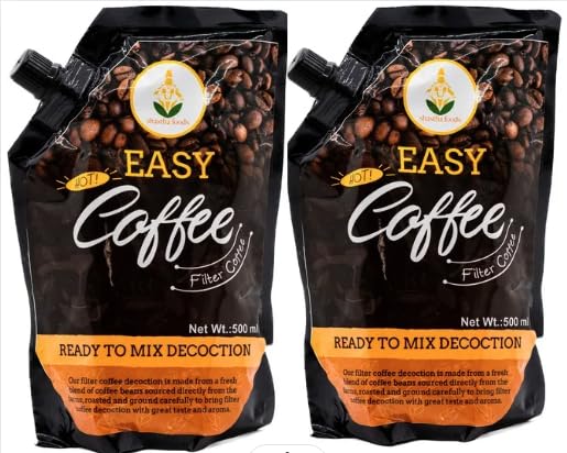 Shastha Easy Filter Decoction Coffee 500ml (Pack of 2) Total 1 ltr