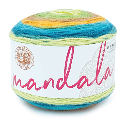 Image of Lion Brand Yarn Mandala Yarn, Multicolor Yarn for Crocheting and Knitting, Craft Yarn, 1-Pack, Kelpie