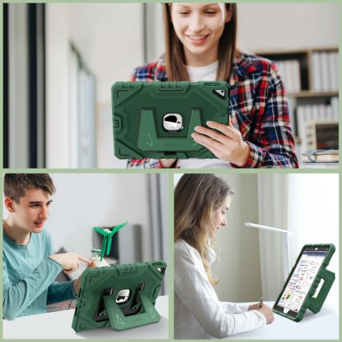 Image of Fintie Kid-Friendly Case for iPad 9th / 8th / 7th Generation 10.2 Inch | Fully-Body Rugged Heavy Duty Shockproof Cover, Portrait & Landscape Viewing, Built-in Kickstand, for Girls /Boys, Green