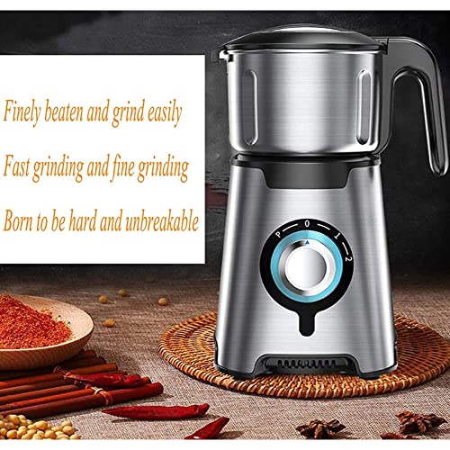 ywewsq Molinillo de café eléctrico 600 W, Molinillo de café automático con Capacidad de 1200 g Recipiente de Acero… - Imagen 5