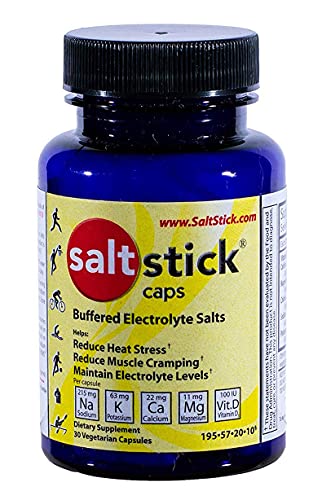 SaltStick Caps, Bottle of 30 Electrolyte Replacement Capsules for Rehydration, Exercise Recovery, Youth & Adult Athletes, Hiking, Camping, Hangovers, & Sports Recovery, Gluten Free, Non-GMO