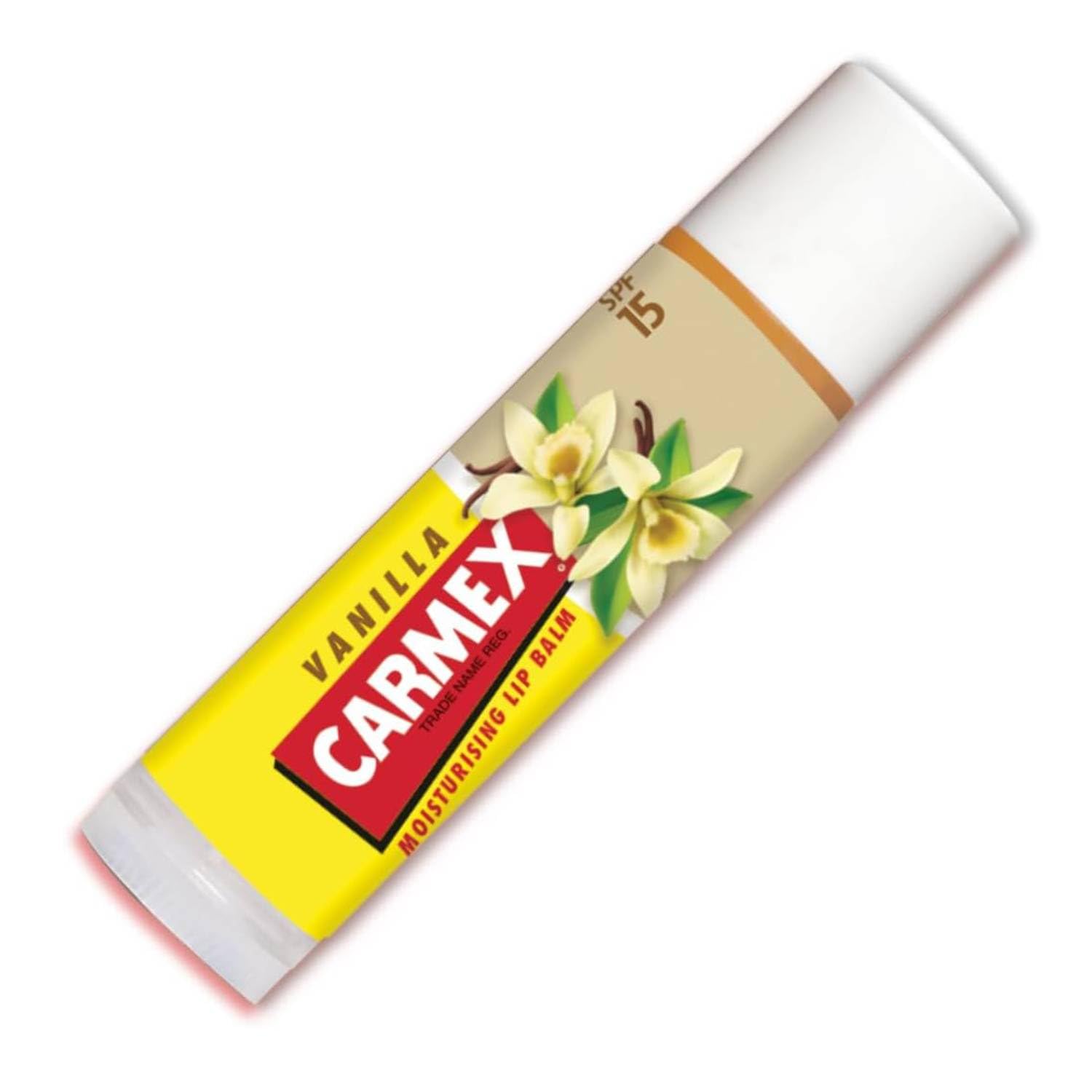 Carmex Vanille Lippenbalsam extra feuchtigkeitsspendend LSF 15 12 Einheiten