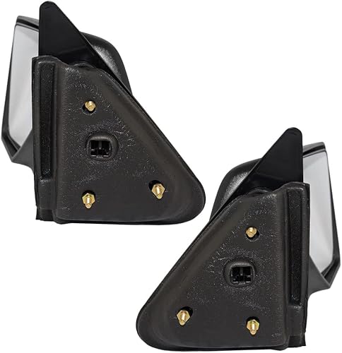 Miniatura 3 de Espejos retrovisores laterales manuales para conductor y pasajero, base texturizada con cubierta lisa de repuesto para camioneta Ranger 2006-2011