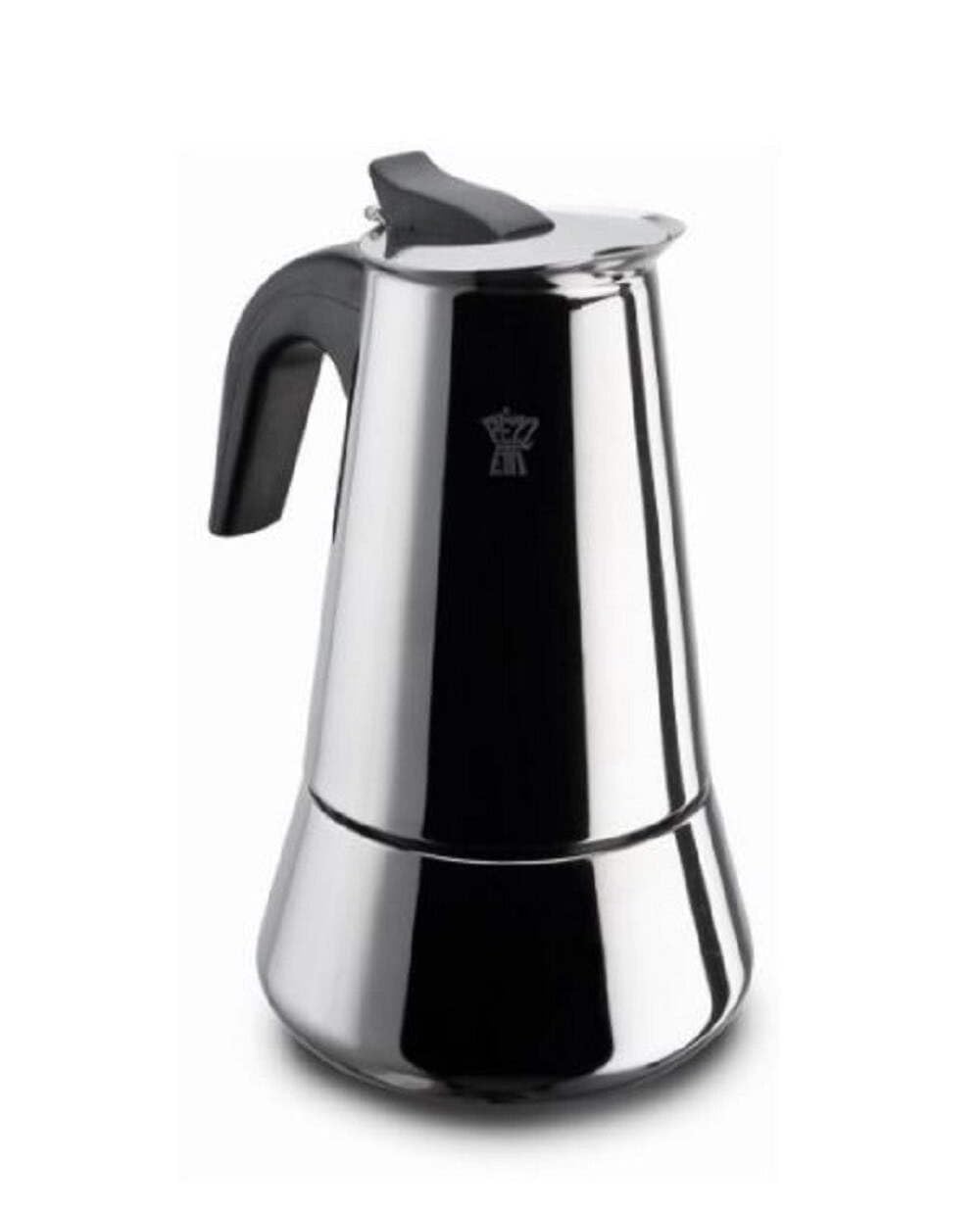Pezzetti Stainless Steel Induction StoveTop Espresso Coffee Maker Moka Pot - 4, 6 Cup (6 Cup)-image-34
