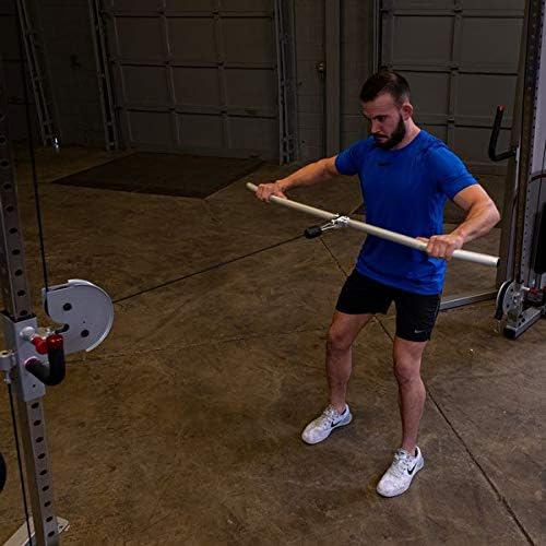 Miniatura 2 de Body-Solid Barra de rizo desplegable de 48 pulgadas de largo