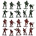 Kapokilly Soldatini Giocattolo Di Plastica, 4-9 Cm Toy Soldiers Army Toys Tradizionale Plastica Verde Per Giochi Di Guerra Army Military Toys Giocattolo Militare Per Bambini Sand Table Model (307pcs).