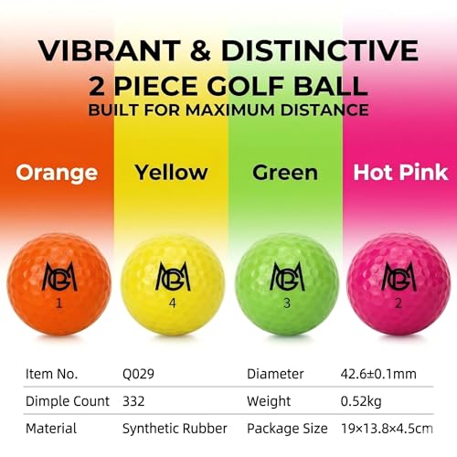 PGM High Visibility Golf Balls
