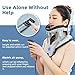 Tianfucen Neck Traction Device, Cervical Traction Device for Neck Pain and Support, Neck Stretcher with Electric Air Pump for Home Use, Easy to Wear and Fully Adjustable (Blue)