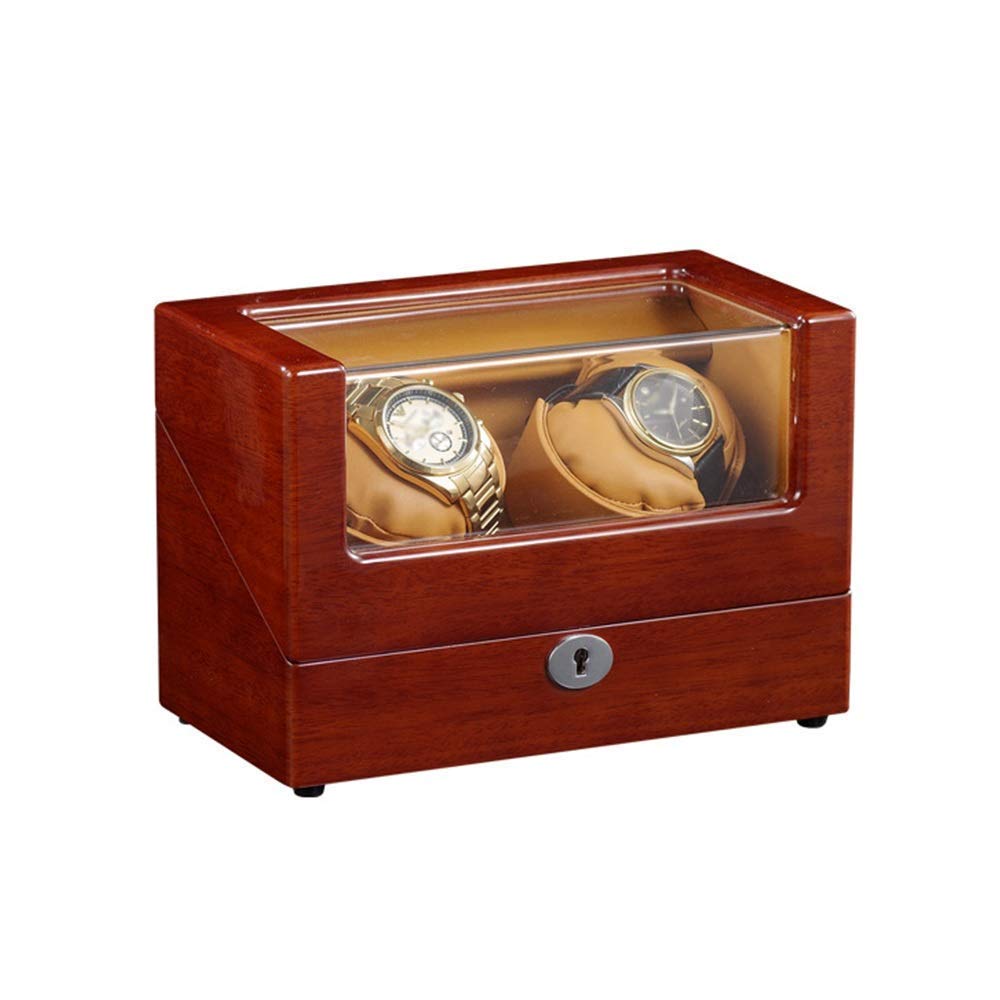QUSYZD Watch Double Watch Winder for Automatic Watches, Flexible Plush Leather Pillow, Independently Controlled Settings, Fit 99.99% Watch,