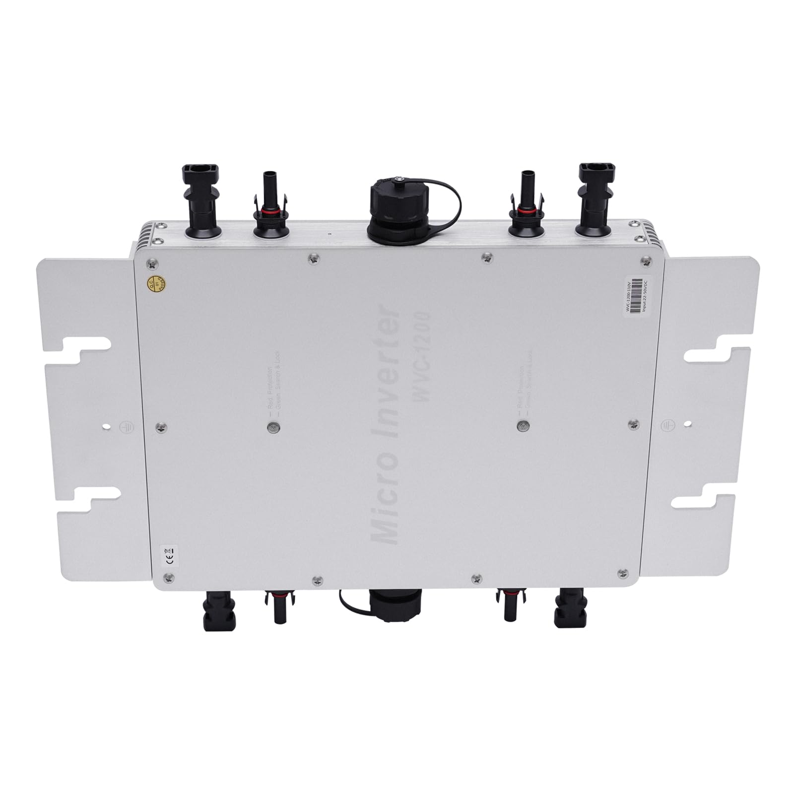 Microinversor de 1200 W, 220 V, IP65, resistente al agua, microinversor de aleación de aluminio, inversor solar con pantalla LCD, para zonas residenciales y comerciales
