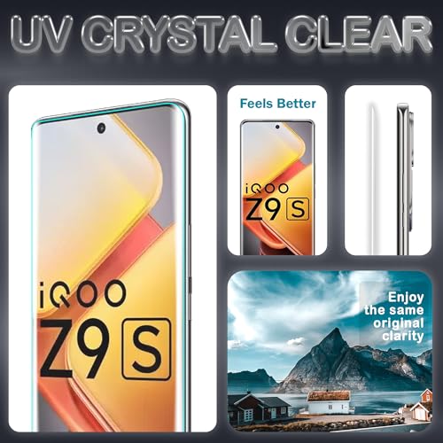 Image of FIRST MART Military-Grade UV Tempered Glass For IQOO Z9s / IQOO Z9s Pro | Anti-Scratch, Edge To Edge Coverage, Case-Friendly