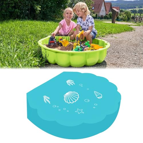 Sandmuschel Abdeckung 100 * 15cm Blau Sandkasten Muschel Accessories...