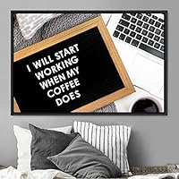 Framed Canvas Wall Art Pressed Quotes 3D Chic Inspirational Multicolor Pop Art Quotes Typography Ultra Whimsical - 16x24 inches