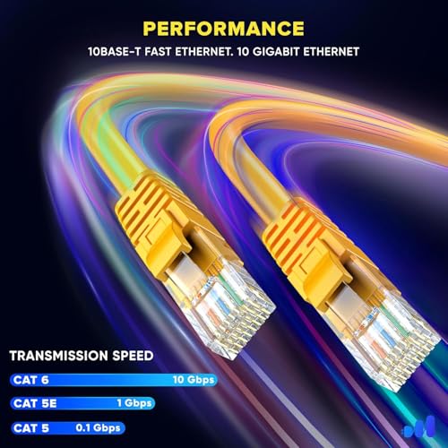Cable Ethernet patch RJ45 CAT6 UTP 15.24 m amarillo miniatura 4