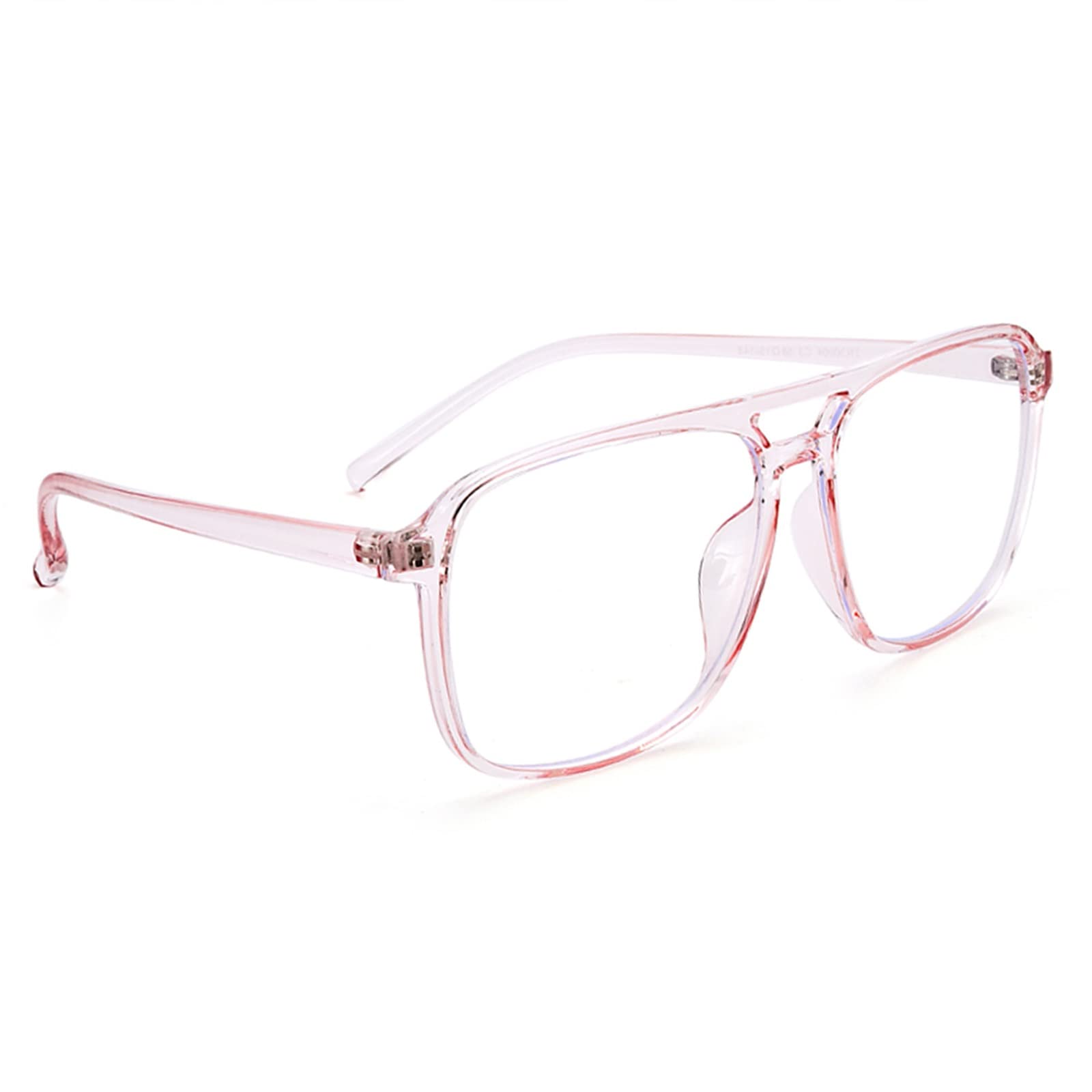 Kwadratowe Damskie Okulary Do Czytania Z Niebieskim Światłem, Męskie Okulary Do Czytania Z Komputerem/Pink/2
