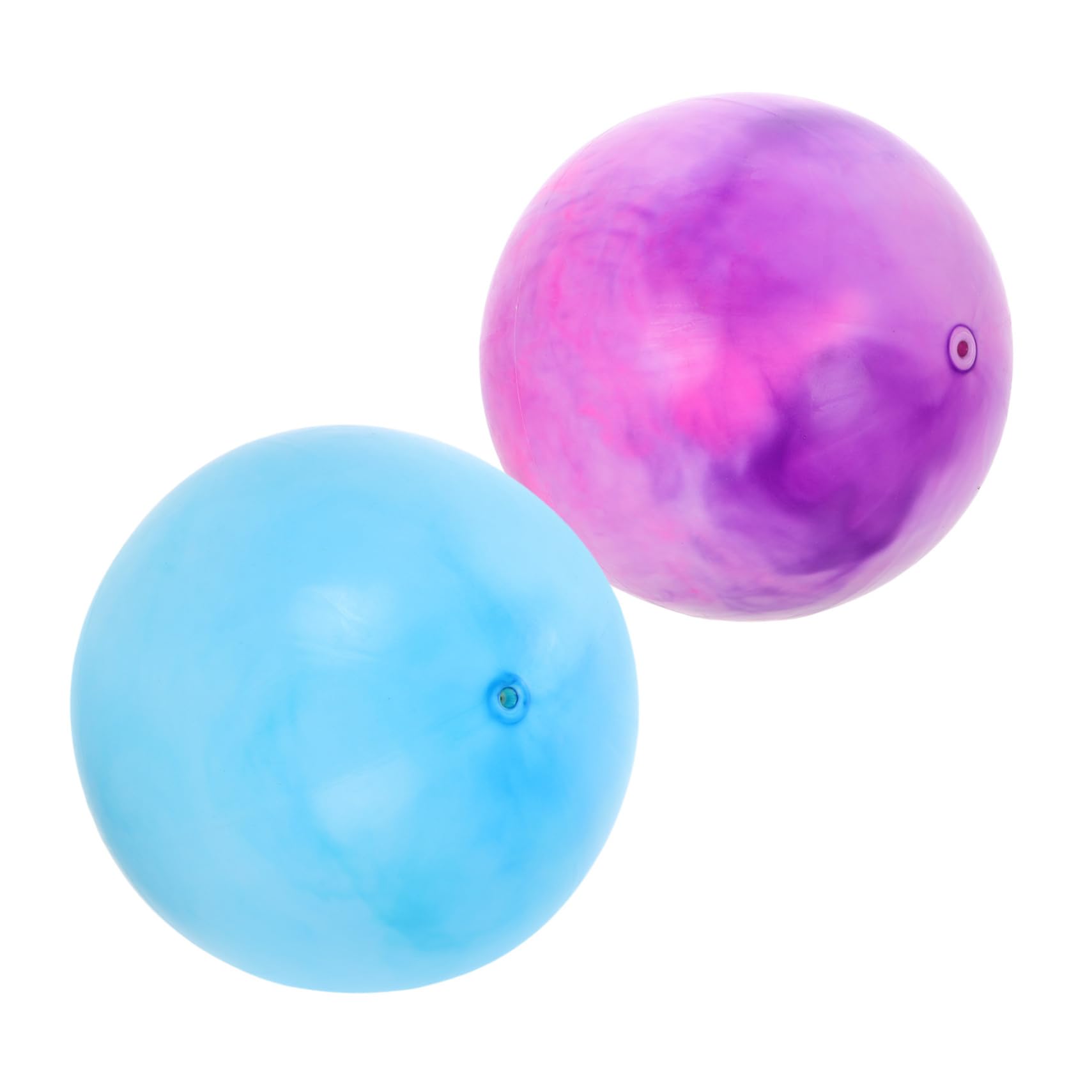 Kisangel 2pcs Inflatable Pilates Ball Beach Ball for Pool Games Exercise and Party Decoration Lightweight Durable Material for Yoga and Fitness Activities