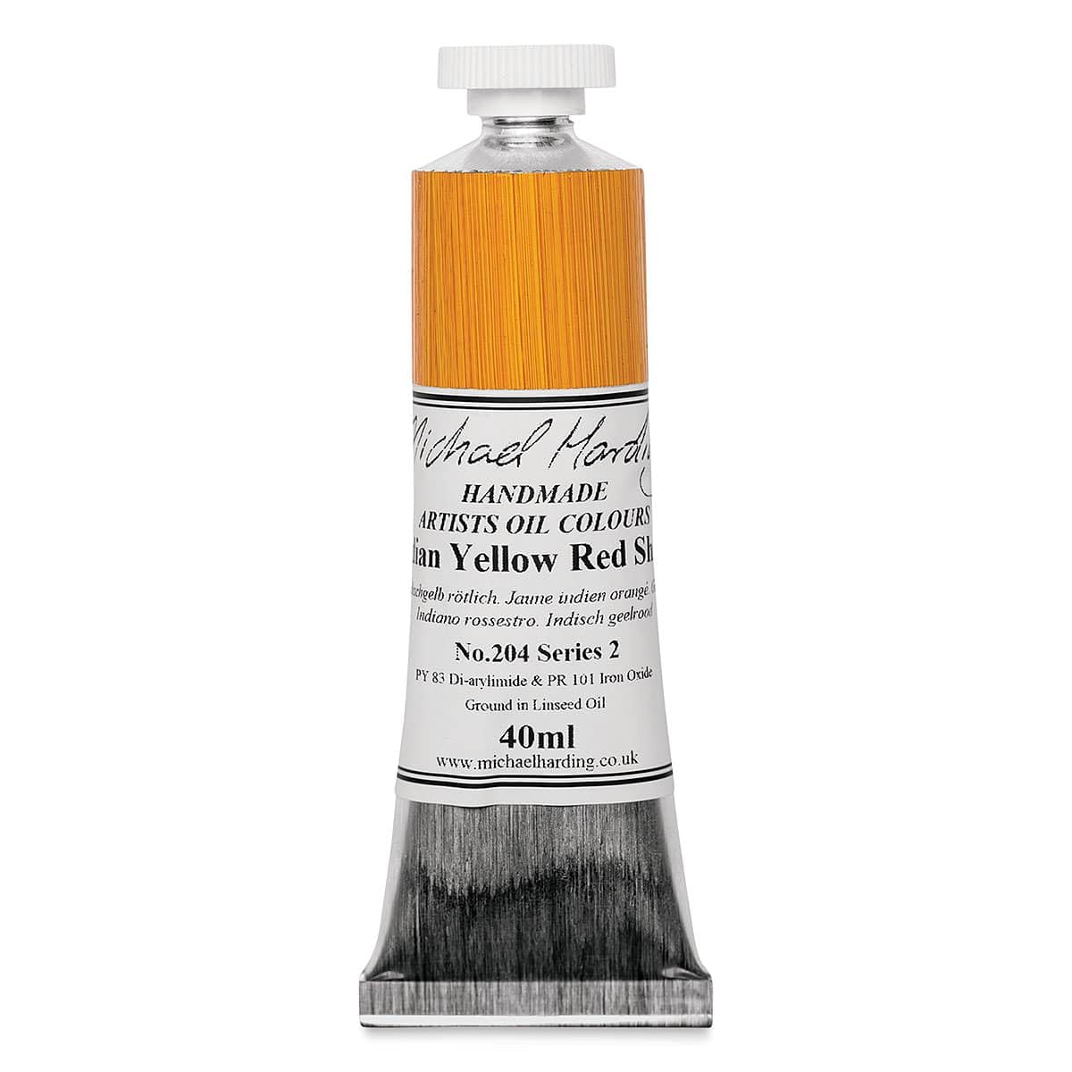 Michael Harding Indian Yellow Red Shade Oil Colour : 40Ml Indian Yellow Red