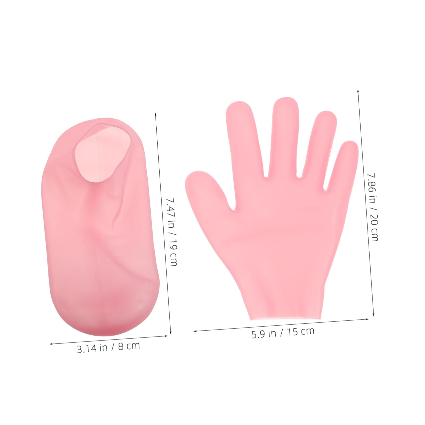 NULYLU 1 Set of Silicone Foot Mask Socks Dry Cracked Feet Moisturizing Foot Masks for Soft Smooth Feet Moisture Gloves Dry Hand Moisturizing Gloves Caring Socks