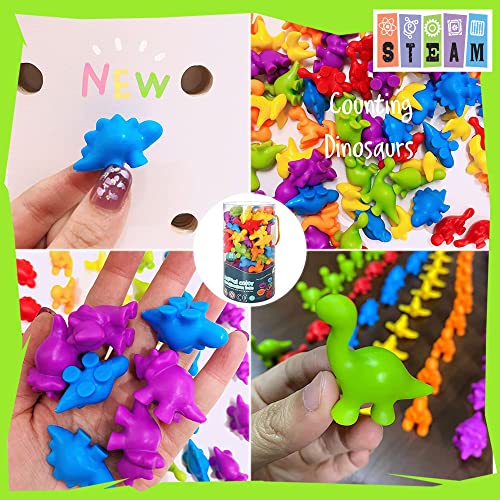 Image of UNIQUE KIDS Counting Educational Learning Toy Set with Sorting Cups - Engaging Sensory Color Classification Training Game for Toddlers Preschoolers Ages 3 Years and Up
