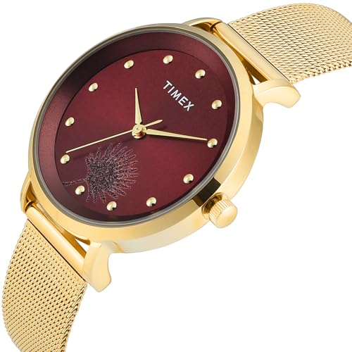 Image of TIMEX Analog Watch for Woman with Round Dial & Water Resistant Women's Wrist Watches