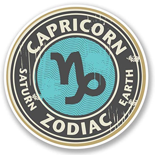 Capricorn Zodiac Star Sign Round Metal 0.75" Lapel Pin Hat Shirt Pin Tie Tack Pinback2