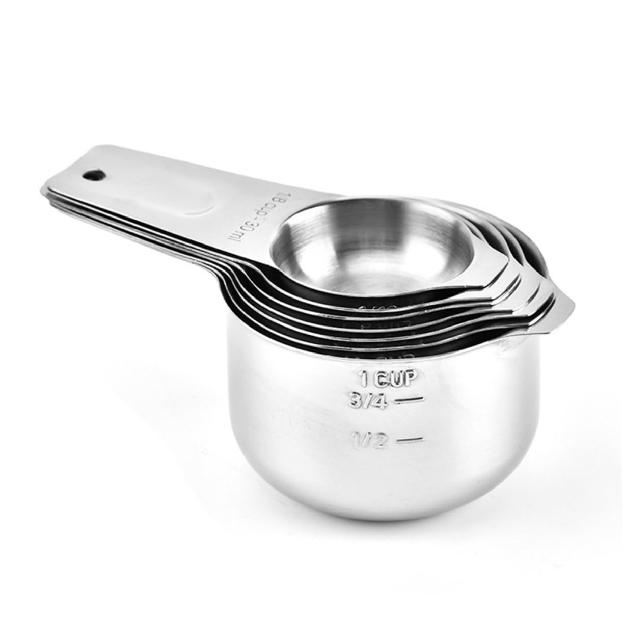 ABOOFAN 7pièces Cuillères Doseuses avec Graduation Outils de Cuisine pour Poudres et Ingrédients